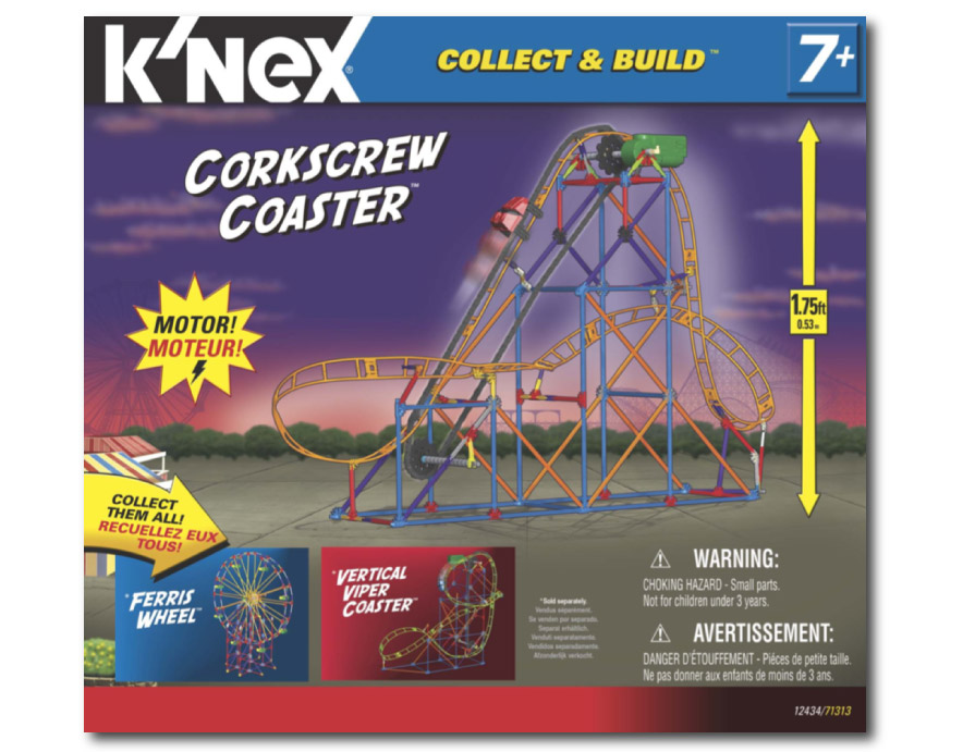 12434 Amusement Park Corkscrew Coaster