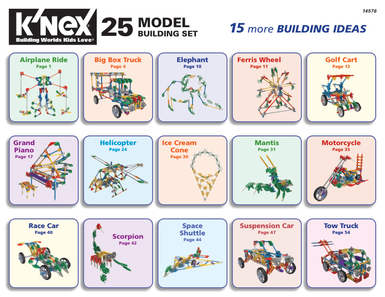 25 Model Building Set web models 14576