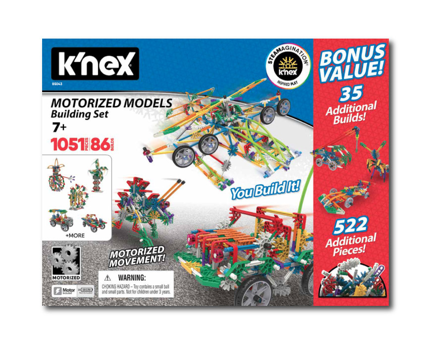 85043 KNEX Motorized Models Building Set INX 04 2020