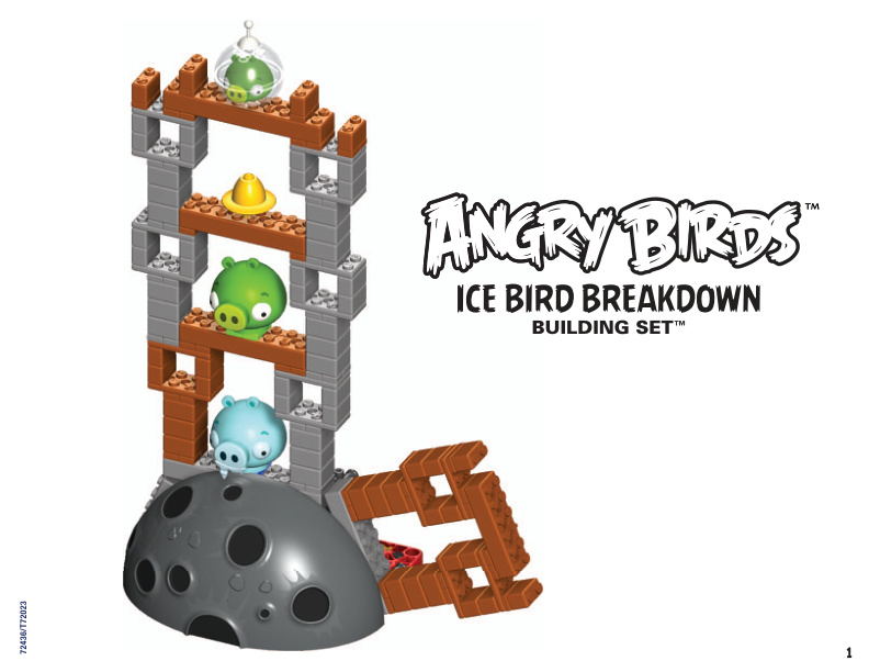 Angry Birds Ice Bird breakdown Alt with Part Count 72436