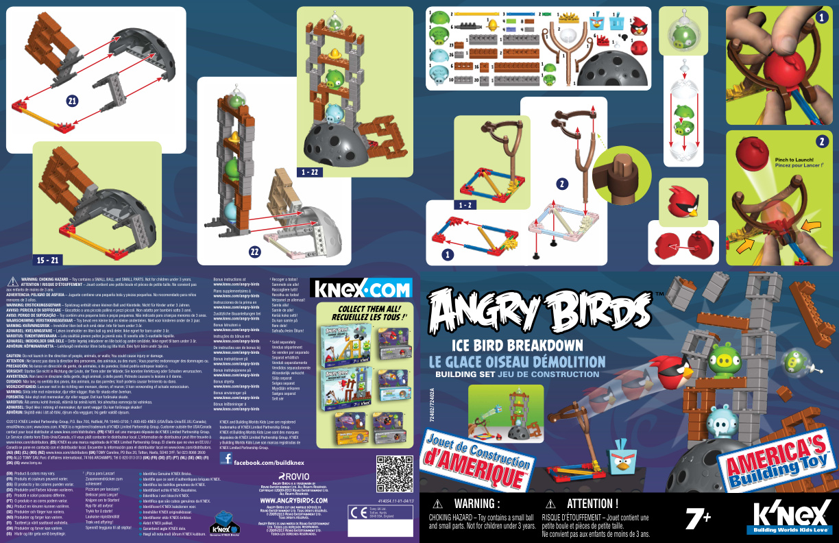 Angry Birds International Ice Bird Breakdown 72402A