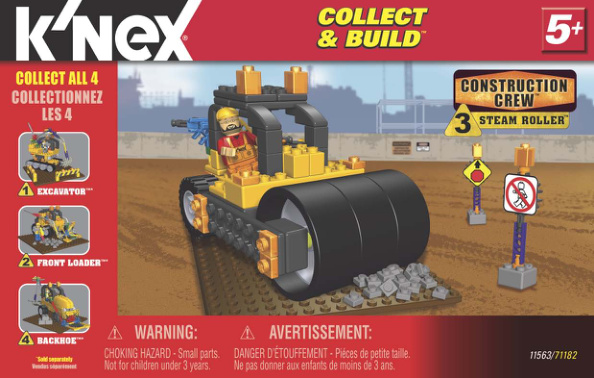 Collect and Build Construction Crew 3 Steam Roller 11563
