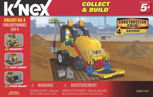 Collect and Build Construction Crew 4 Back Hoe 11564