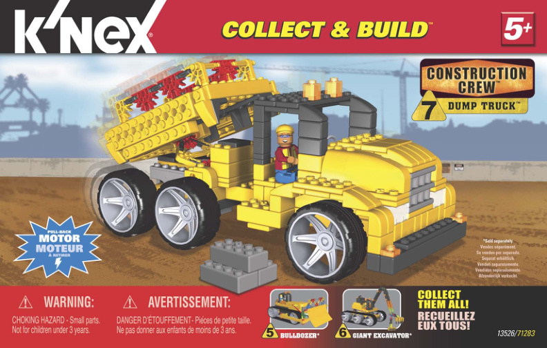 Collect and Build Construction Crew 7 Dump Truck 13526