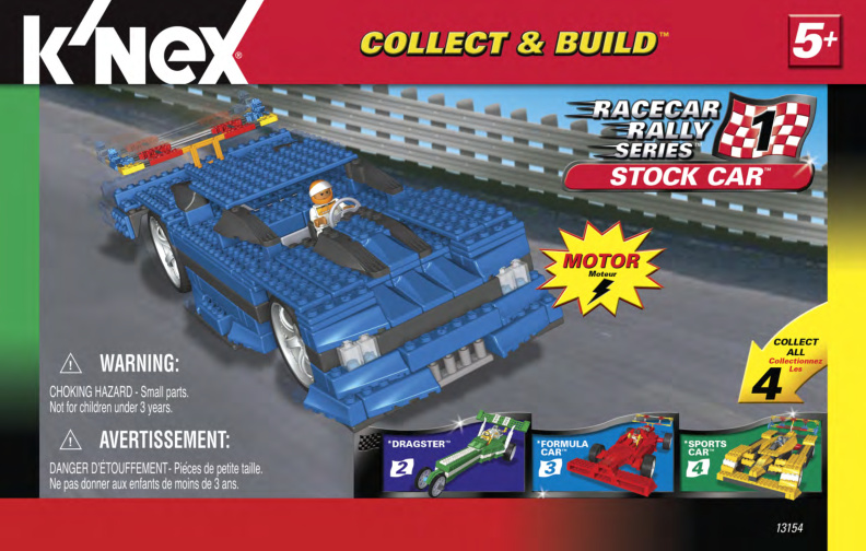 Collect and Build Racecar Rally 1 Stock Car 13154