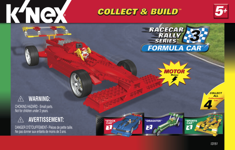 Collect and Build Racecar Rally 3 Formula Car 13151