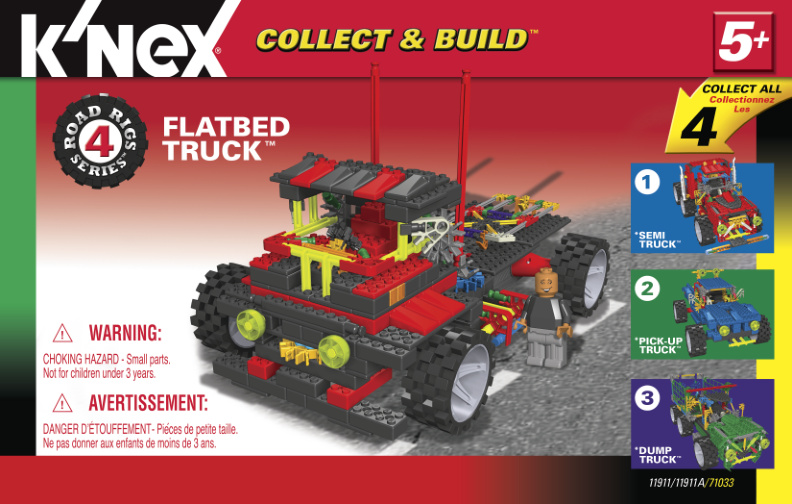 Collect and Build Road Rigs 4 Flatbed Truck No Motor 11911A