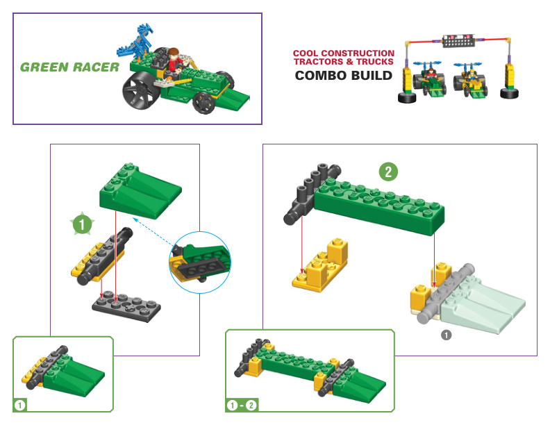 Cool Construction and Tractors and Trucks COMBO 61023 61022