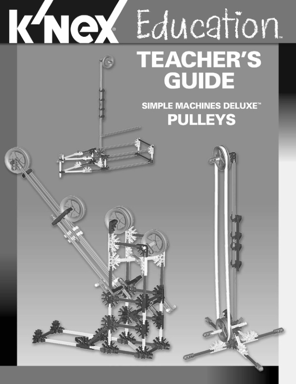 Education Simple Machines Deluxe Pulleys Teachers Guide 79520