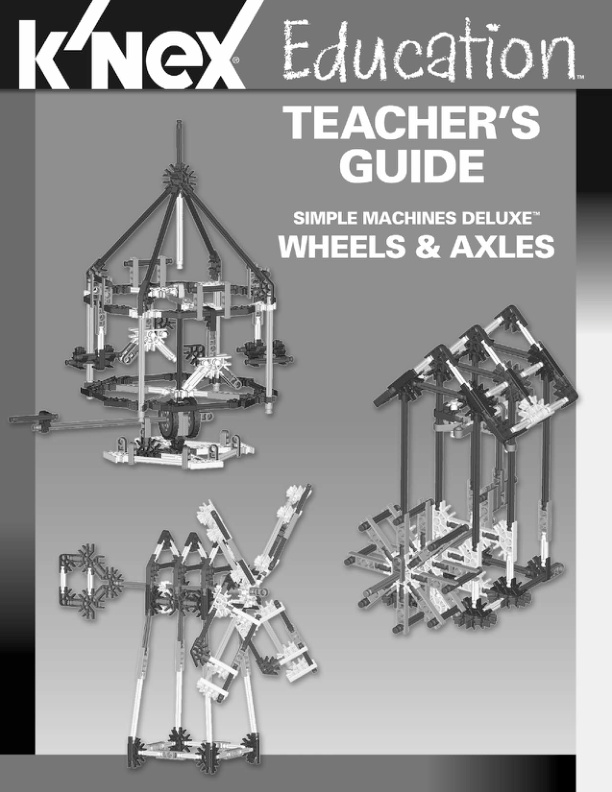 Education Simple Machines Deluxe Wheels and Axles Teachers Guide 79520