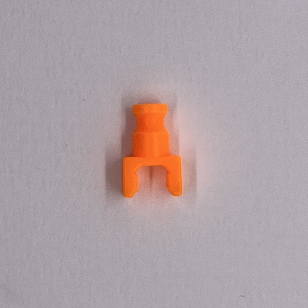 Fluorescent Orange Half Clip