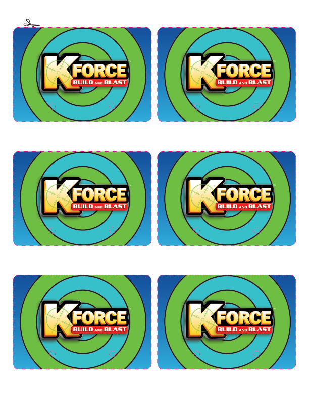 K FORCE 10 Dart Pack Targets 47518