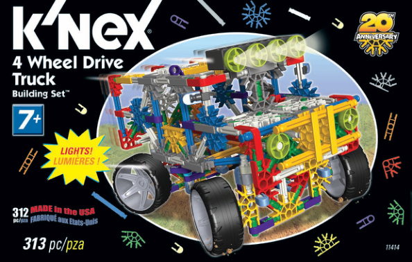 KNEX Classic 4 Wheel Drive Truck 11414