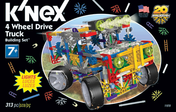 KNEX Classic 4 Wheel Drive Truck Brazil 11978