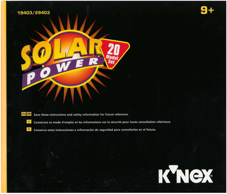 KNEX Solar Power 20 19403