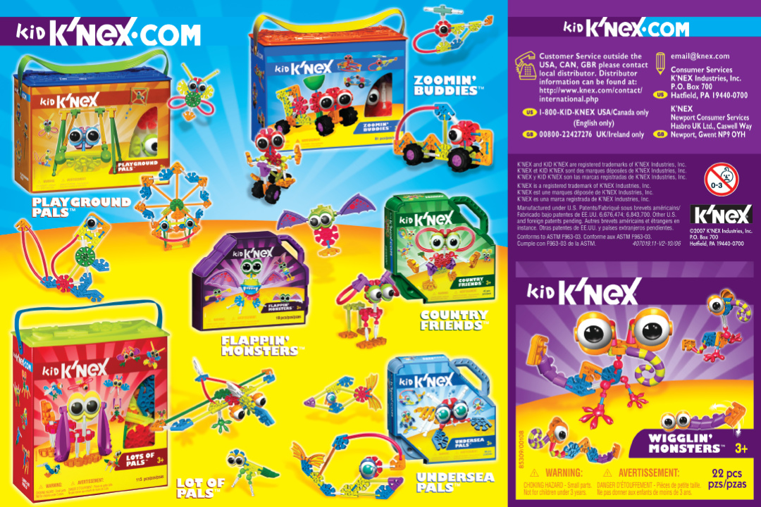 Kid KNEX Wigglin Monsters 85309