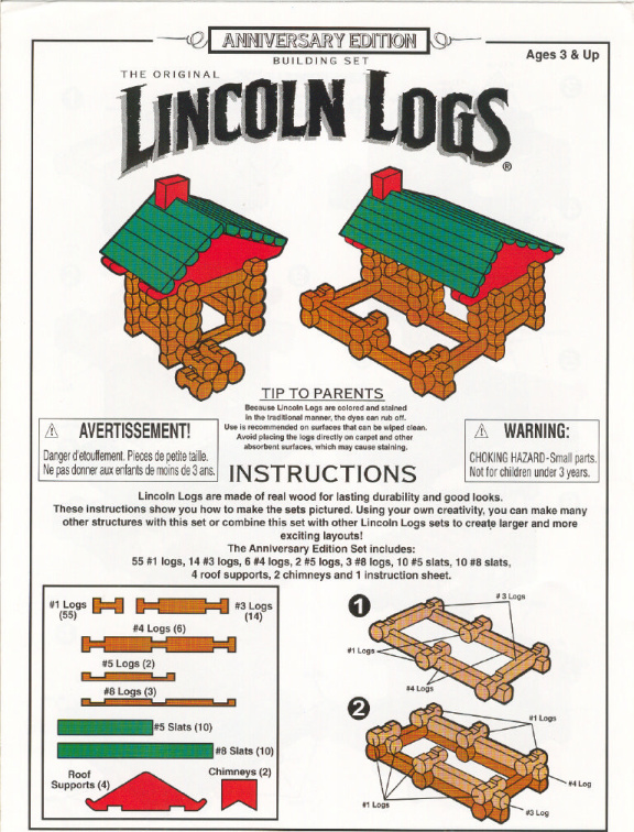Lincoln Logs Anniversary Edition 00918