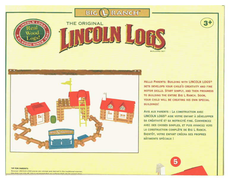 Lincoln Logs Big L Ranch 00948