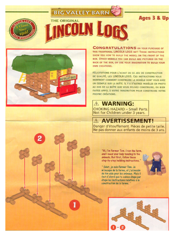Lincoln Logs Big Valley Barn 00943