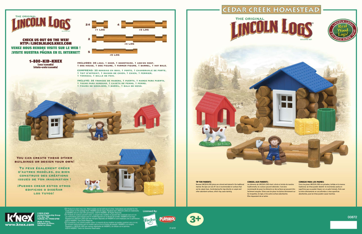 Lincoln Logs Cedar Creek Homestead 00872