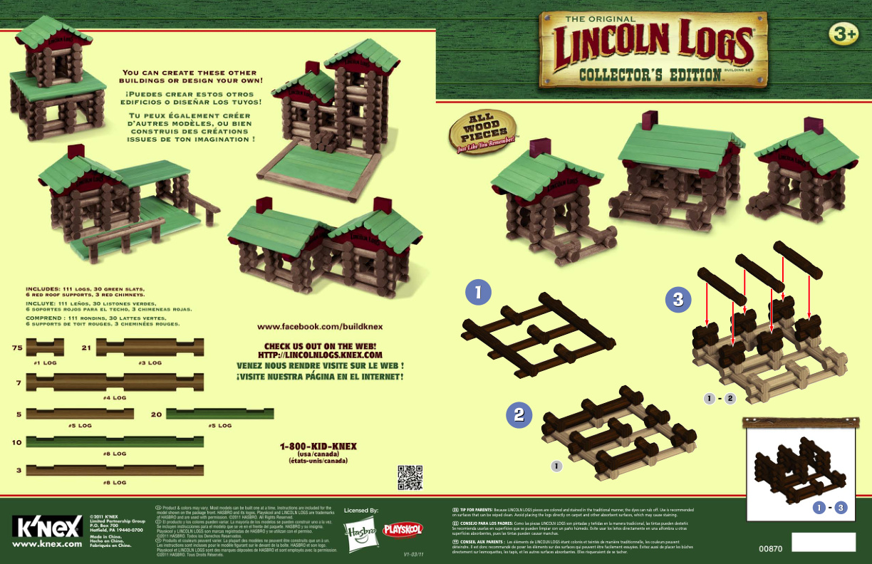 Lincoln Logs Collectors Edition 00870