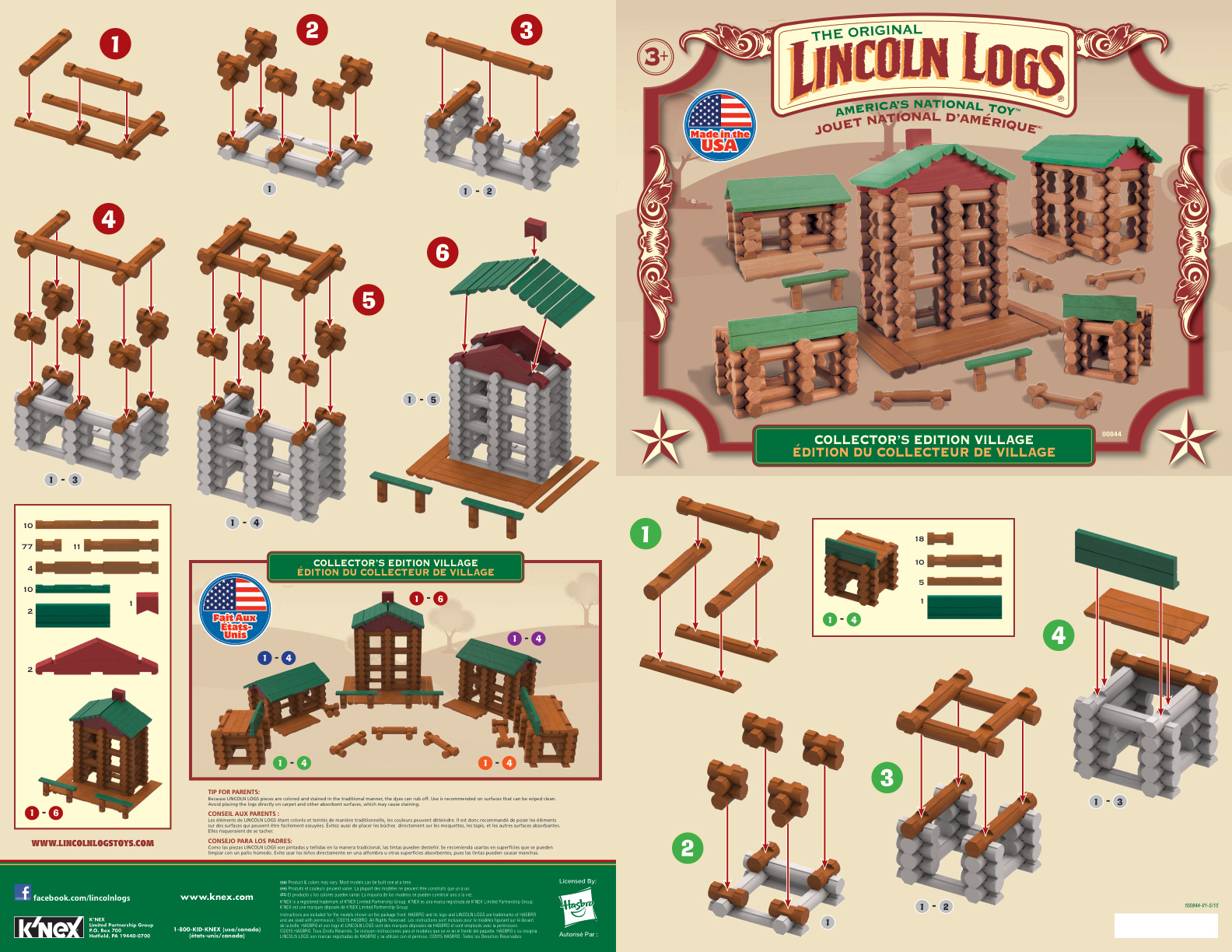 Lincoln Logs Collectors Edition Village 00844