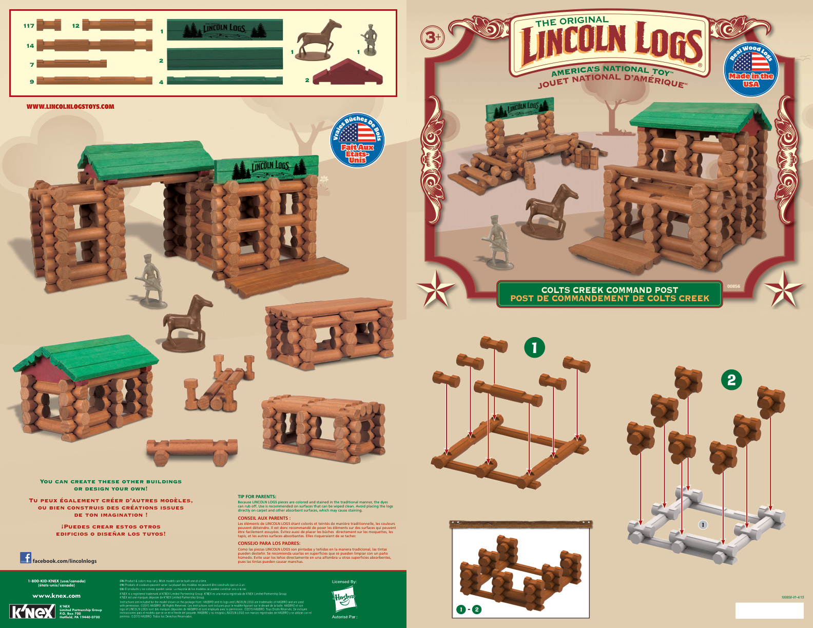 Lincoln Logs Colts Creek Command Post 00856