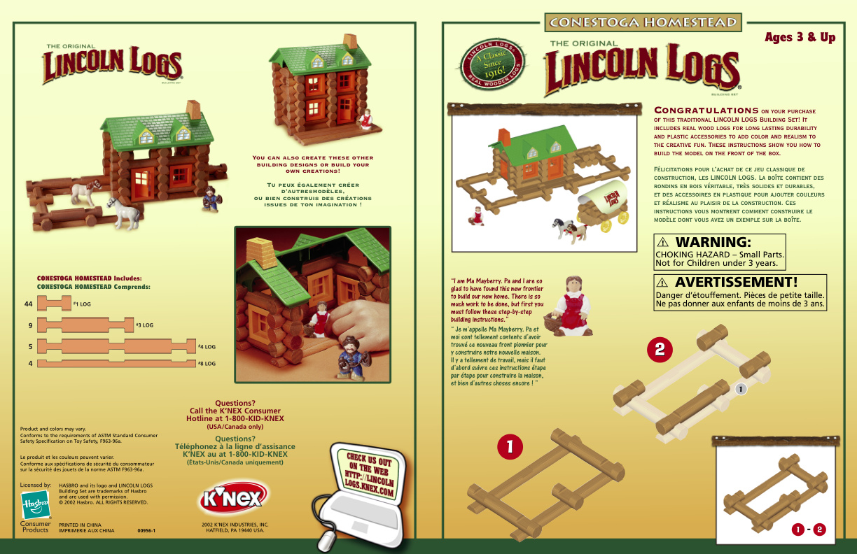 Lincoln Logs Conestoga Homestead 00956