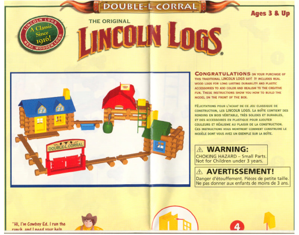 Lincoln Logs Double L Corral 00952