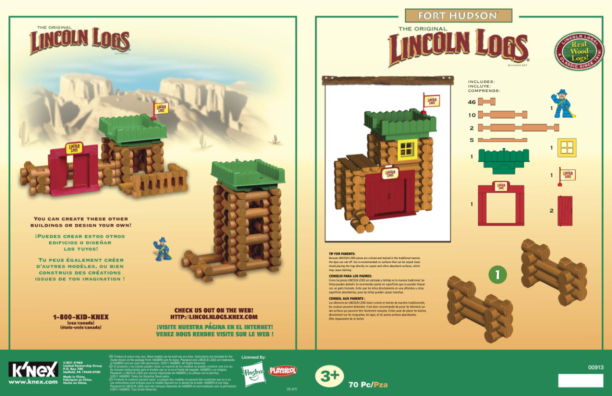 Lincoln Logs Fort Hudson 00913