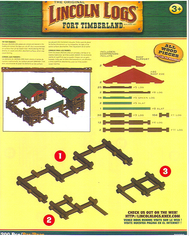 Lincoln Logs Fort Timberland 00980
