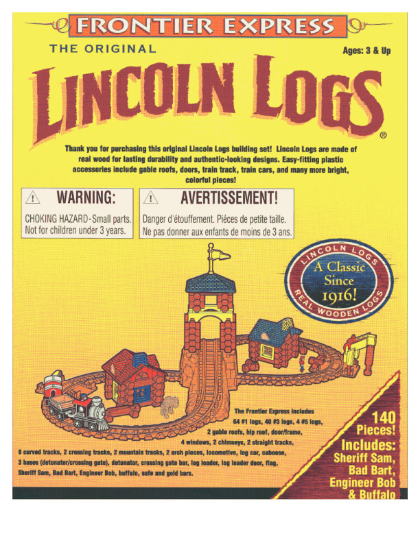 Lincoln Logs Frontier Express 00981