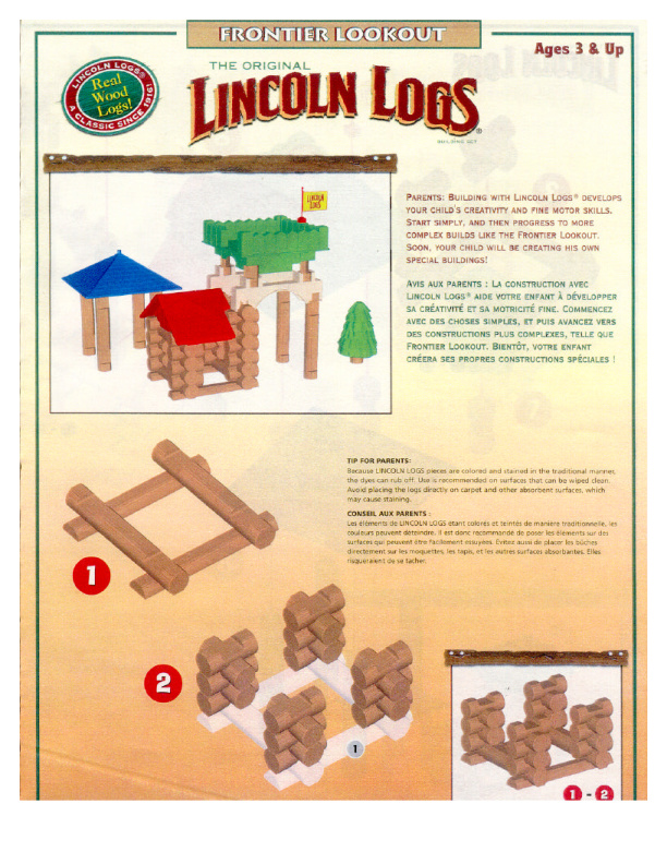 Lincoln Logs Frontier Lookout 00971