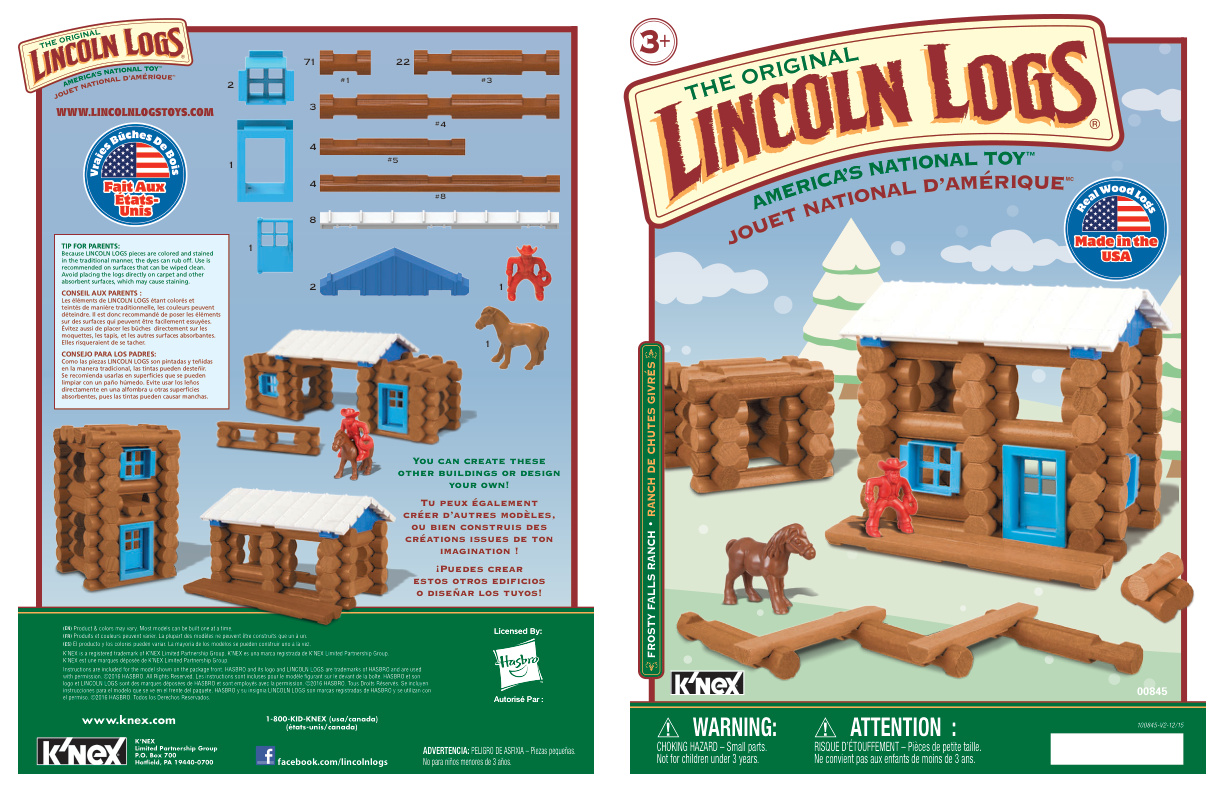 Lincoln Logs Frosty Falls Ranch 00845