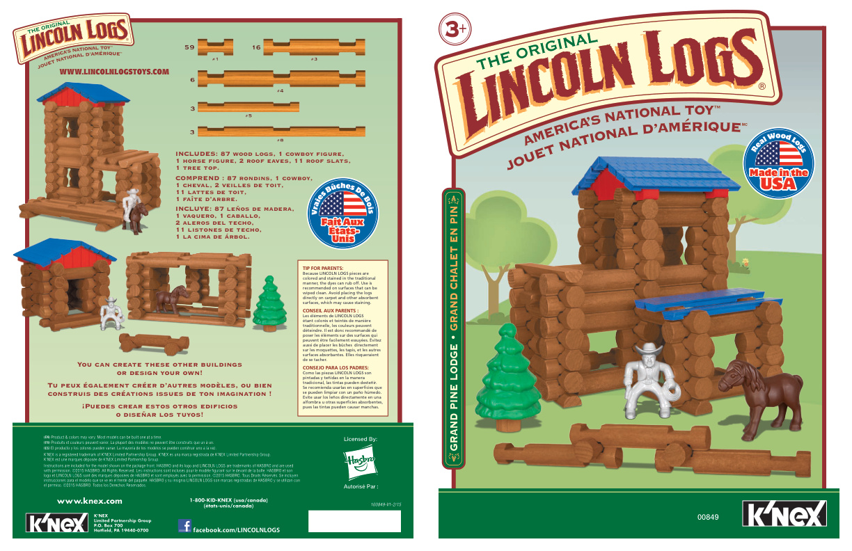 Lincoln Logs Grand Pine Lodge 00849
