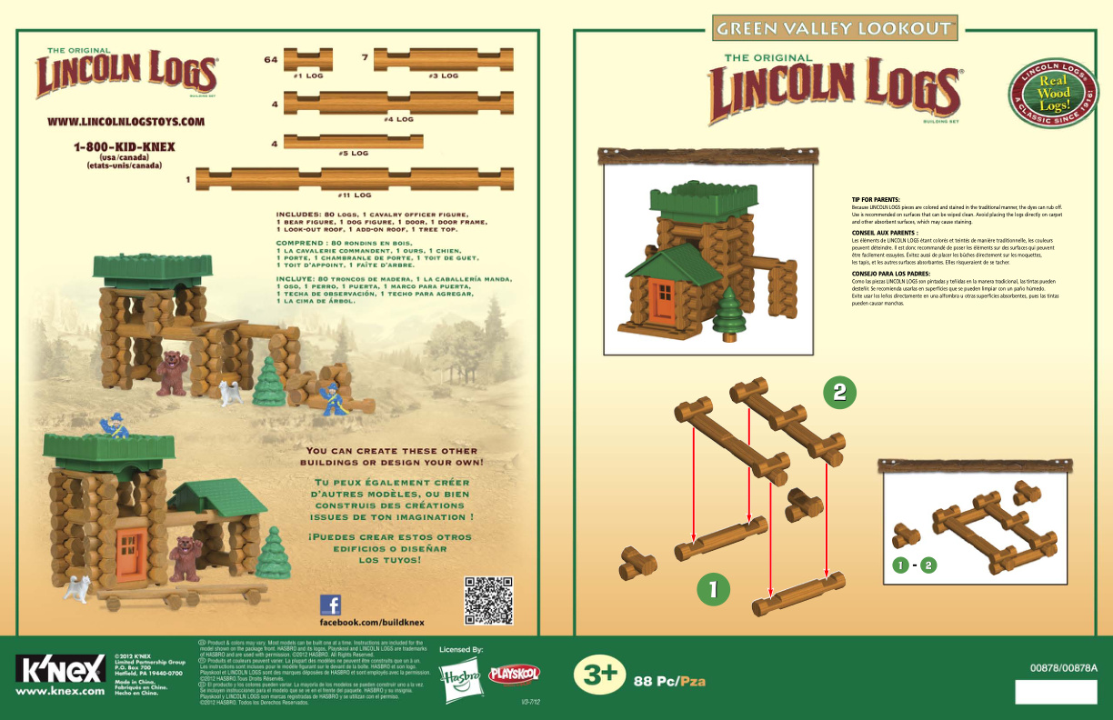 Lincoln Logs Green Valley Lookout 00878