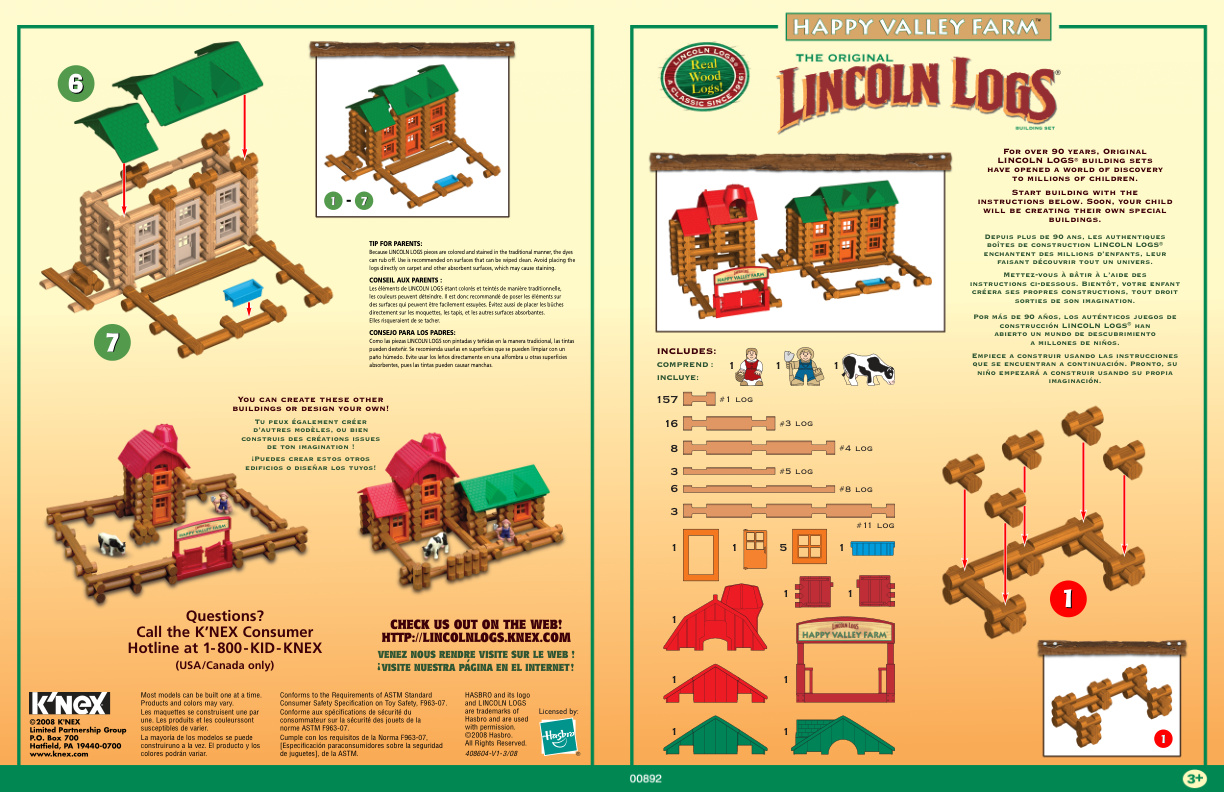 Lincoln Logs Happy Valley Farm 00892