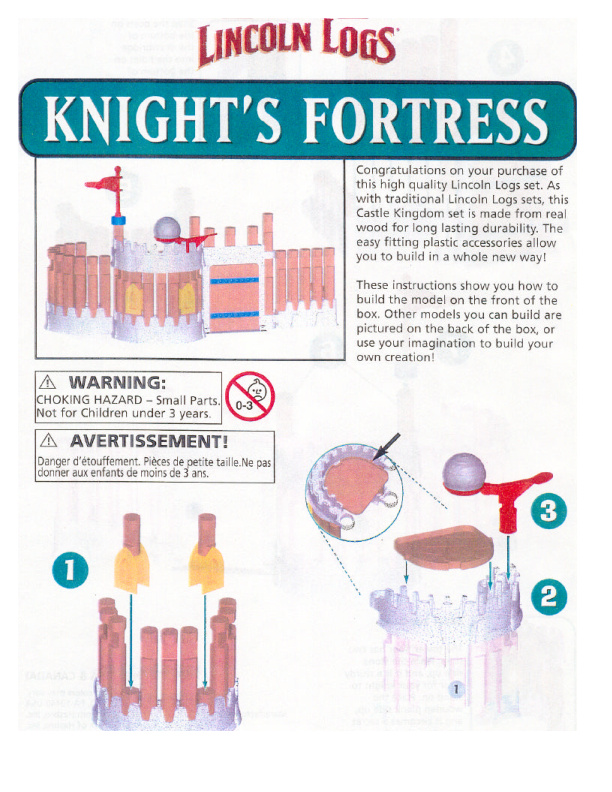 Lincoln Logs Knight%27s Fortress 00914