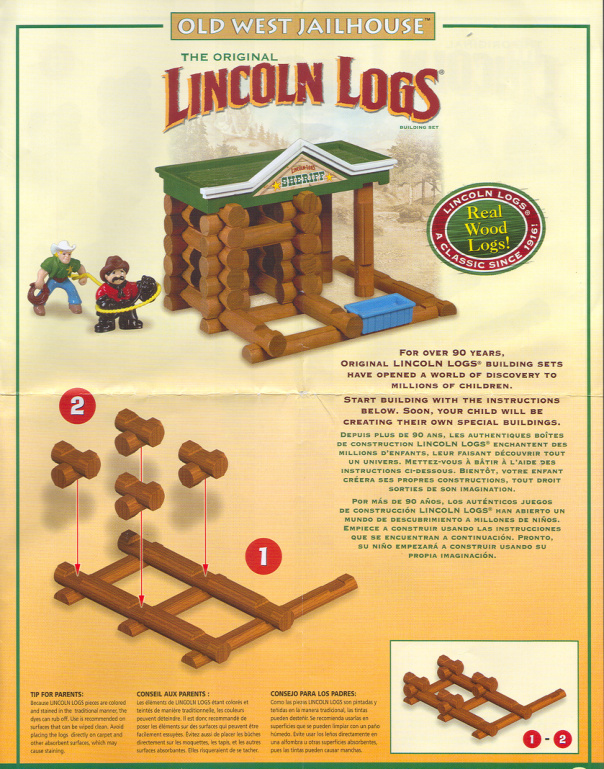 Lincoln Logs Old West Jailhouse 00891