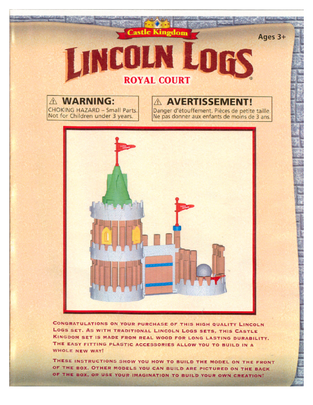 Lincoln Logs Royal Court 00907
