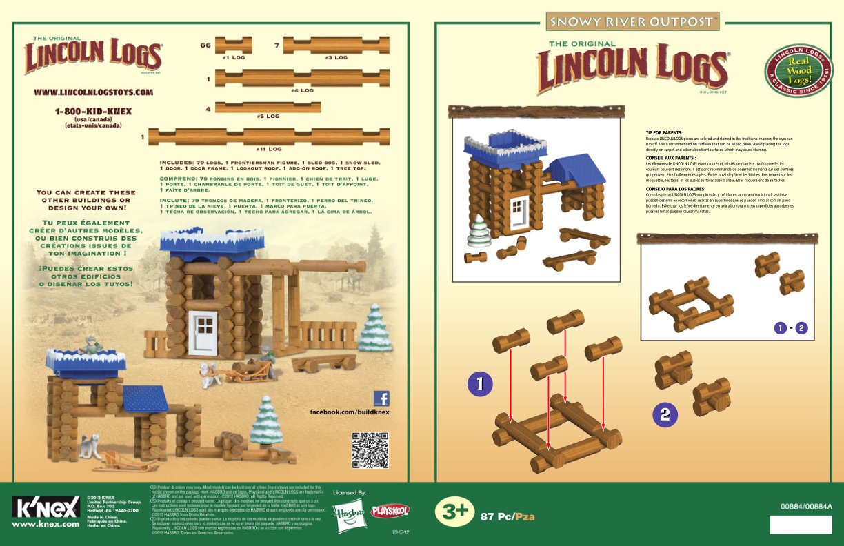 Lincoln Logs Snowy River Outpost 00884