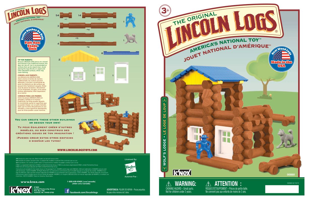 Lincoln Logs Wolfs Lodge 00860