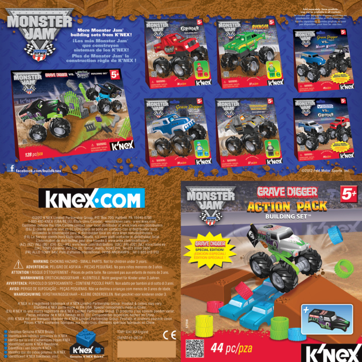 Monster Jam Grave Digger Action Pack 57108