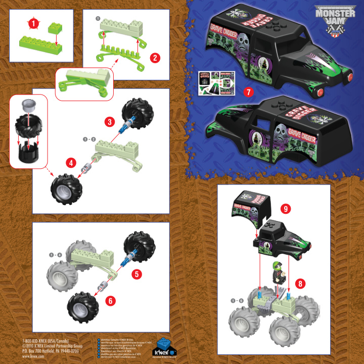Monster Jam Grave Digger Added Parts 57016