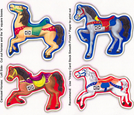 Musical Carousel Extra Horses 13071