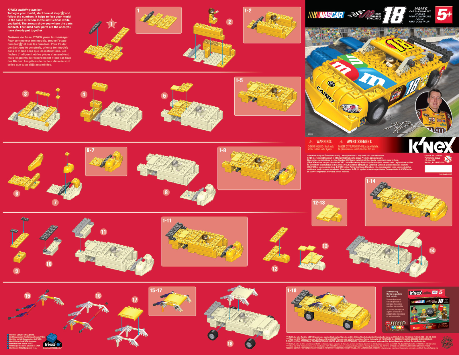 NASCAR 18 MandMs Car 36018