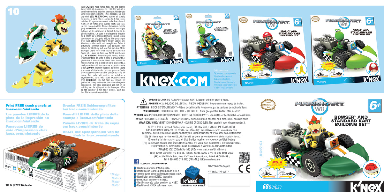 Nintendo Bowser and Standard Kart 38006