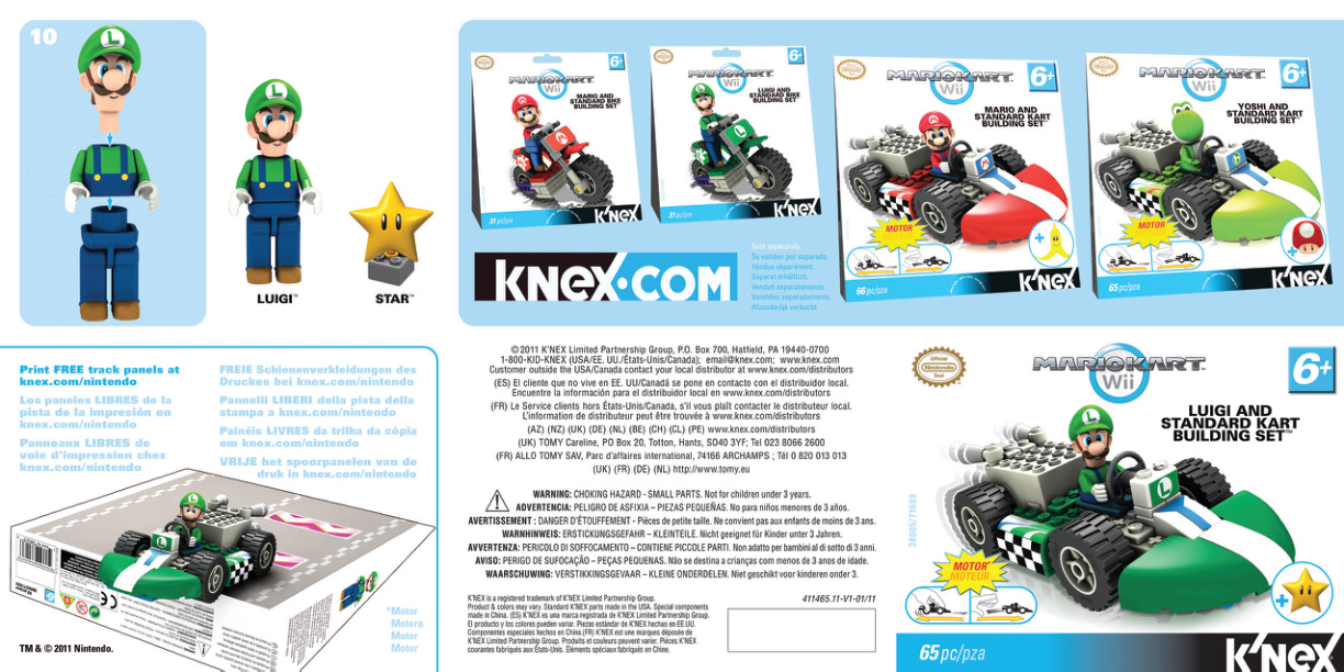 Nintendo Luigi Standard Kart 38005