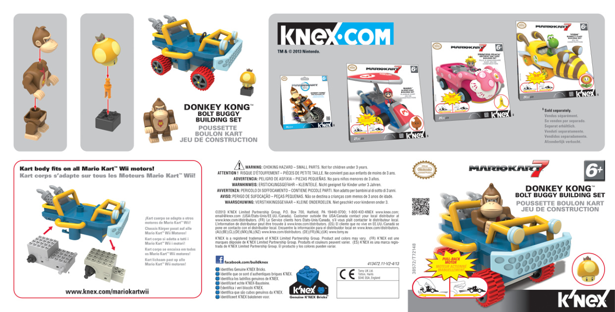 Nintendo Mario Kart 7 Donkey Kong Bolt Buggy Kart 38572