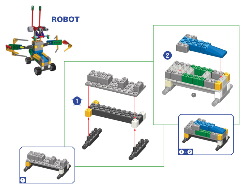 Tough Truck and Robots COMBO Robot 11633 11634